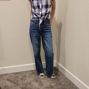 American Eagle Outfitters Blue Ankle Jeans